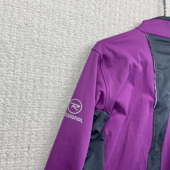 Rossignol Cross country XC skiing Jacket Wom L Purple Softshell Lightweight - Picture 11 of 14